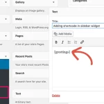 قرار دادن کد کوتاه در ابزارک های وردپرس