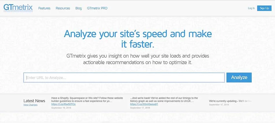 سایت جی تی متریکس