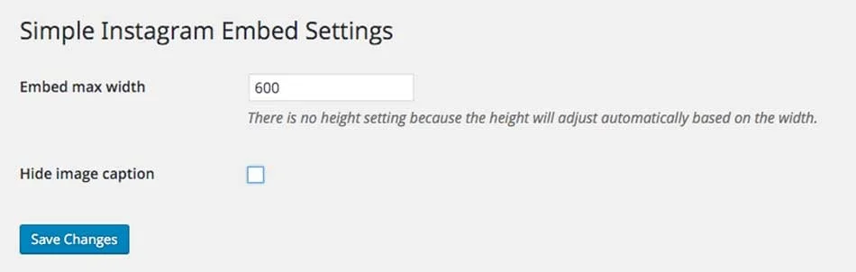 پلاگین Simple Instagram Embed