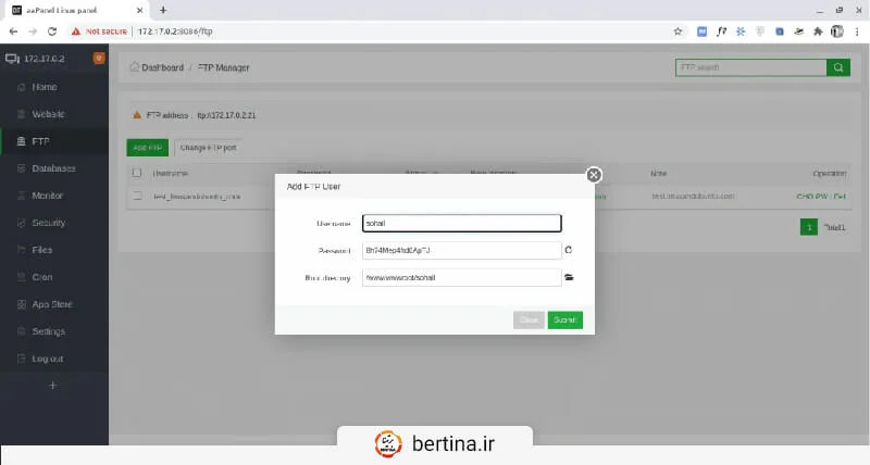 رمز عبور MySQL را تغییر دهید.