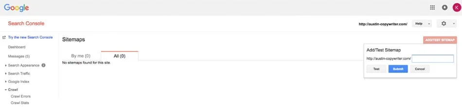 افزودن نقشه سایت در سرچ کنسول گوگل