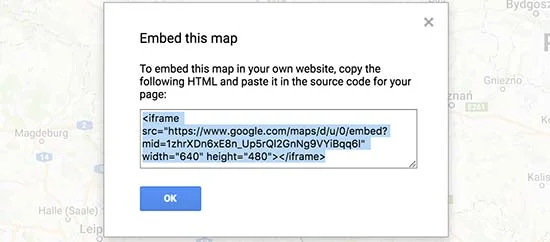 قراردادن کد نقشه تعاملی در وردپرس