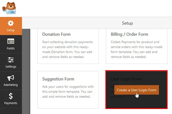 نمونه فرم ورود سایت