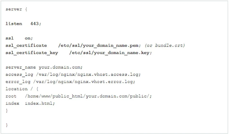 نصب گواهینامه SSL بر روی وب سرور Nginx